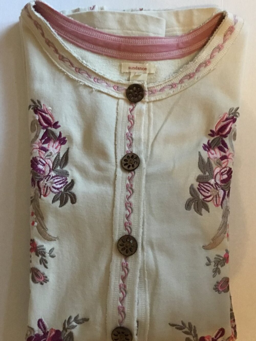 NEW Sundance Catalog Artists Vision Tunic Boho Embroidered - sz L